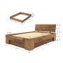 łóżko drewniane do sypialni
